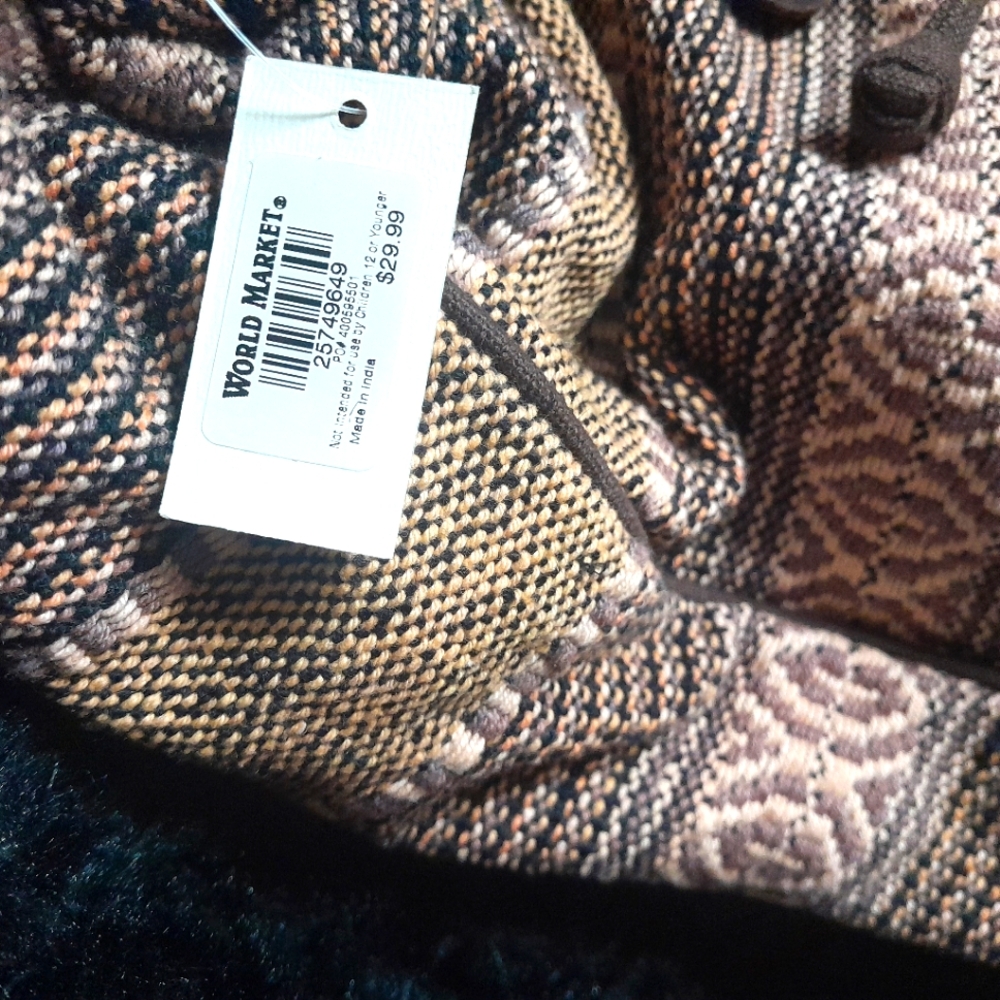 World Market Woven Backpack - Picture 4 of 4
